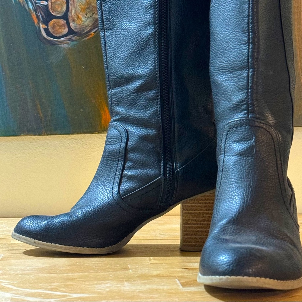 Tall Vegan Leather Boots